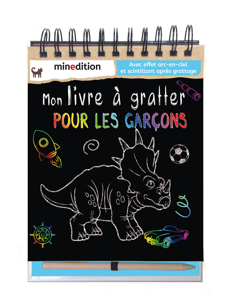 mon livre a gratter pour les garcons -  WILDERICH-LANG - MINEDITION