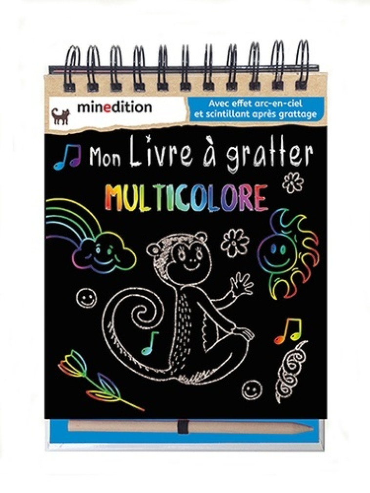 MON LIVRE A GRATTER MULTICOLORE -  WILDERICH-LANG - MINEDITION