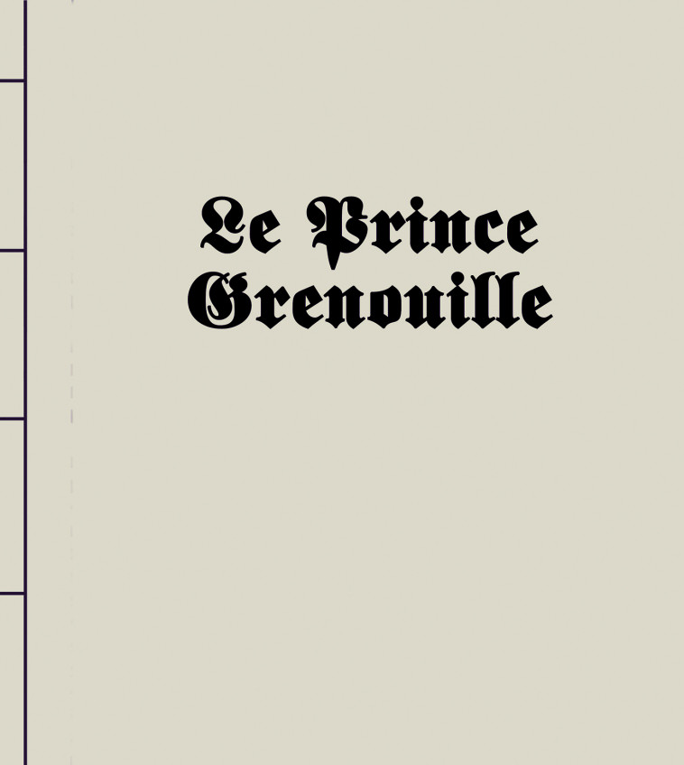 PRINCE GRENOUILLE (LE) - SYBILLE SCHENKER - MINEDITION