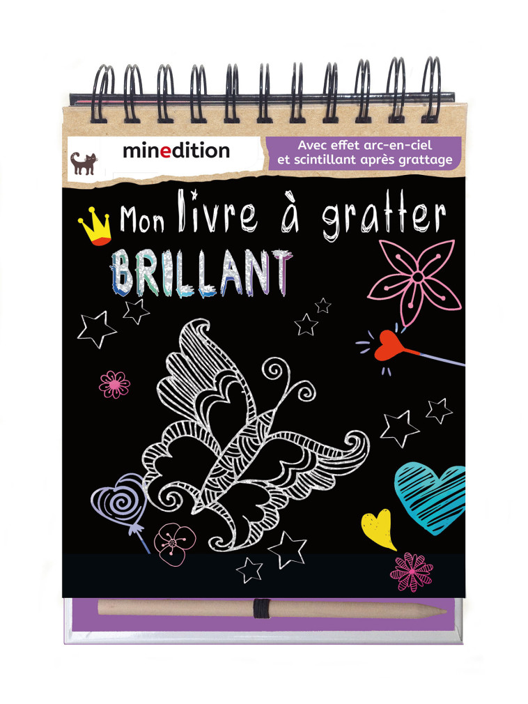 mon livre a gratter brillant -  Schindler eva - MINEDITION