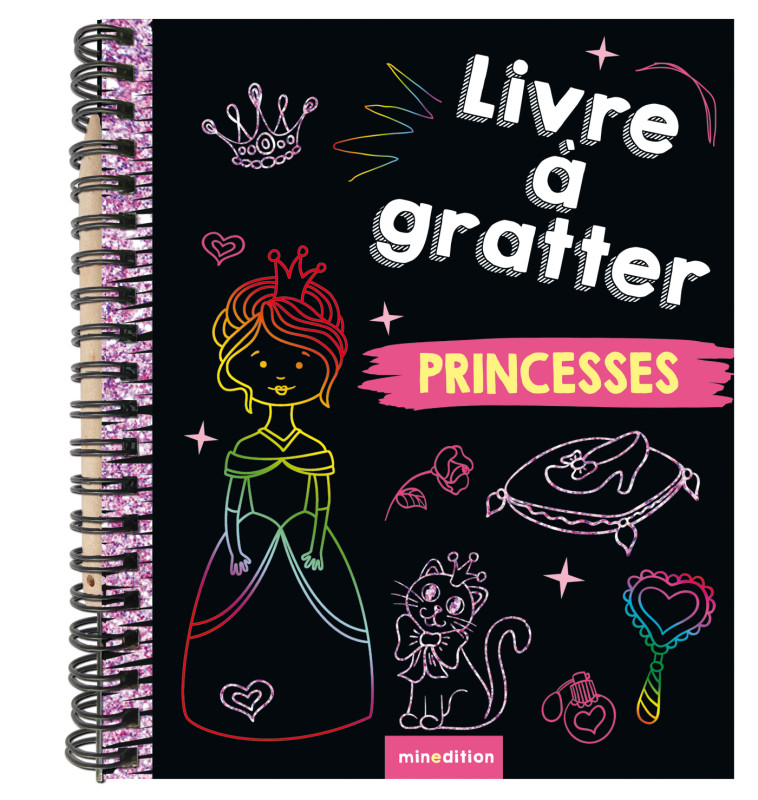 Mini-livre à gratter - Princesses - Jennifer WILDERICH-LANG - MINEDITION