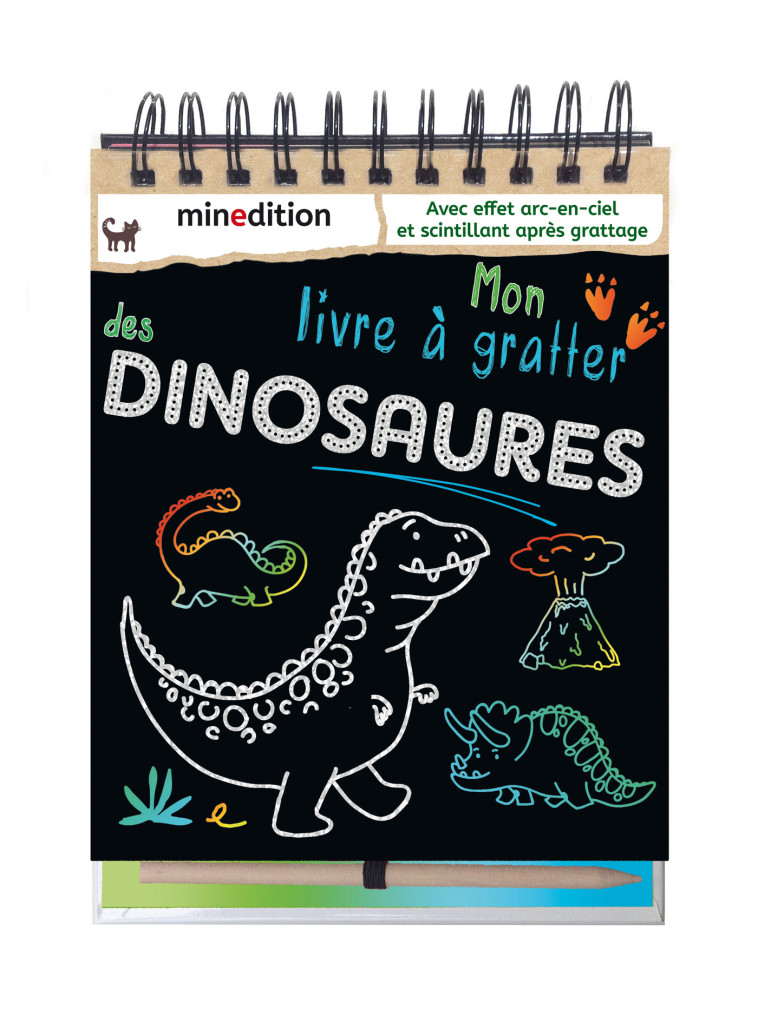 Mon livre à gratter des Dinosaures - Maike DUDDEK - MINEDITION