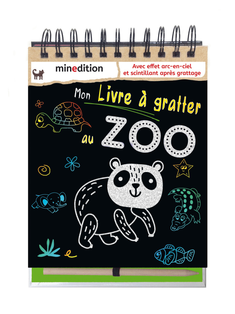 Mon livre à gratter au zoo - Isabella STADLER - MINEDITION