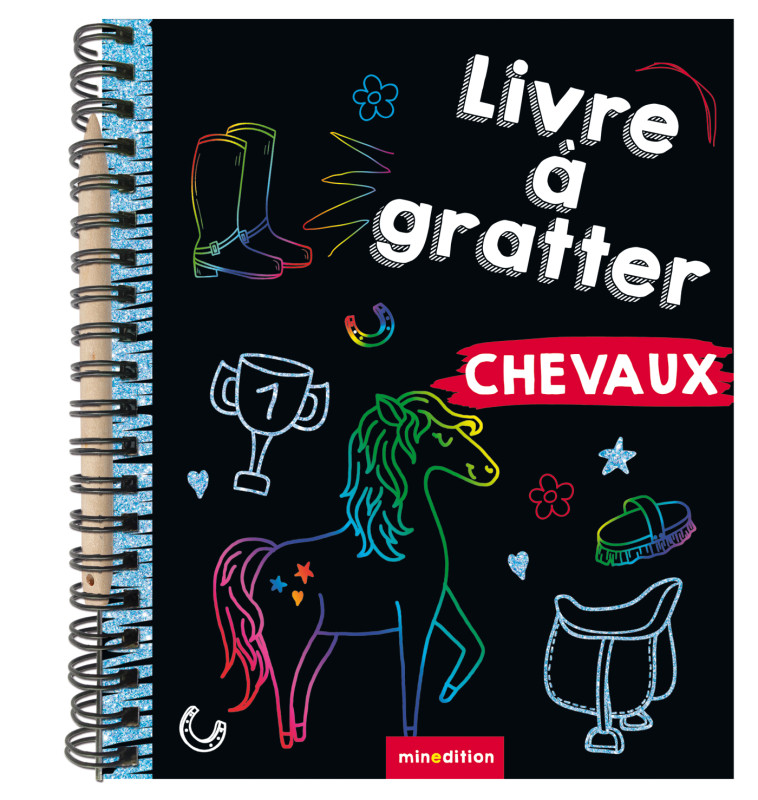 Mini livre à gratter Chevaux - Annika SCHMIDT - MINEDITION