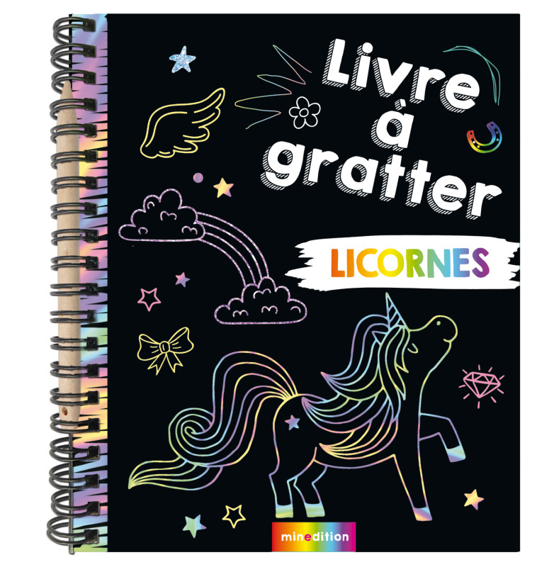 Mini livre à gratter Licornes - NED - Jennifer WILDERICH-LANG - MINEDITION