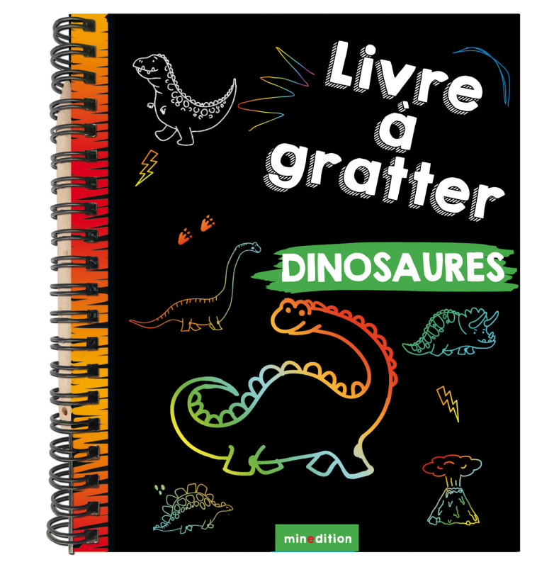 Mini livre à gratter - Dinosaures - Maike DUDDEK - MINEDITION