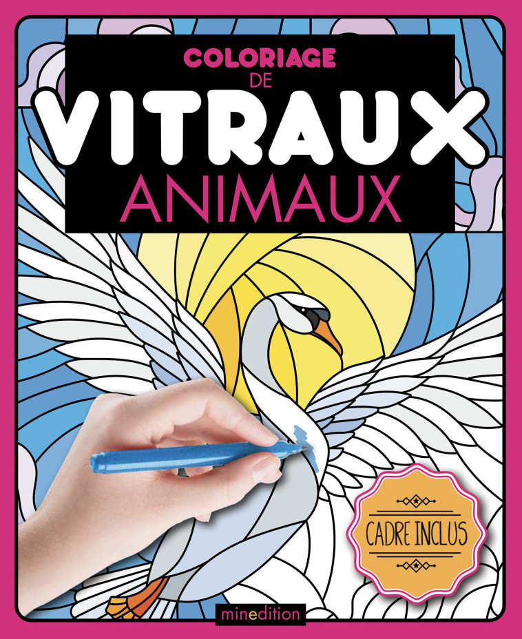 Coloriage de vitraux - Animaux -  Divers divers - MINEDITION