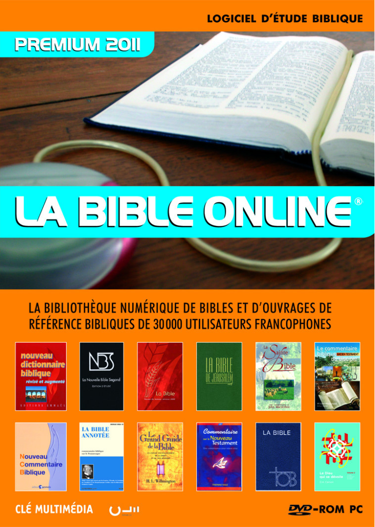 LA BIBLE ONLINE PREMIUM 2011 - LOGICIEL BIBLIQUE -  CLE et multiples - CLE LYON