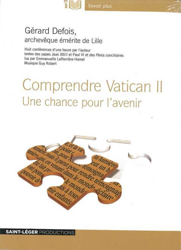 Comprendre Vatican II - Audiolivre MP3 - DEFOIS GERARD - ST LEGER PROD