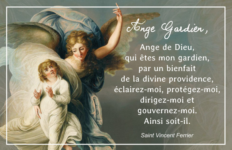 Cartes ange gardien (éclaire, protège et défend) par lot de 20 ex -  NC. - EPHESE