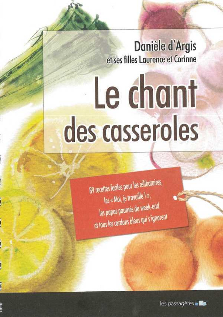 LE CHANT DES CASSEROLES - Daniele D'ARGIS - LES PASSAGERES