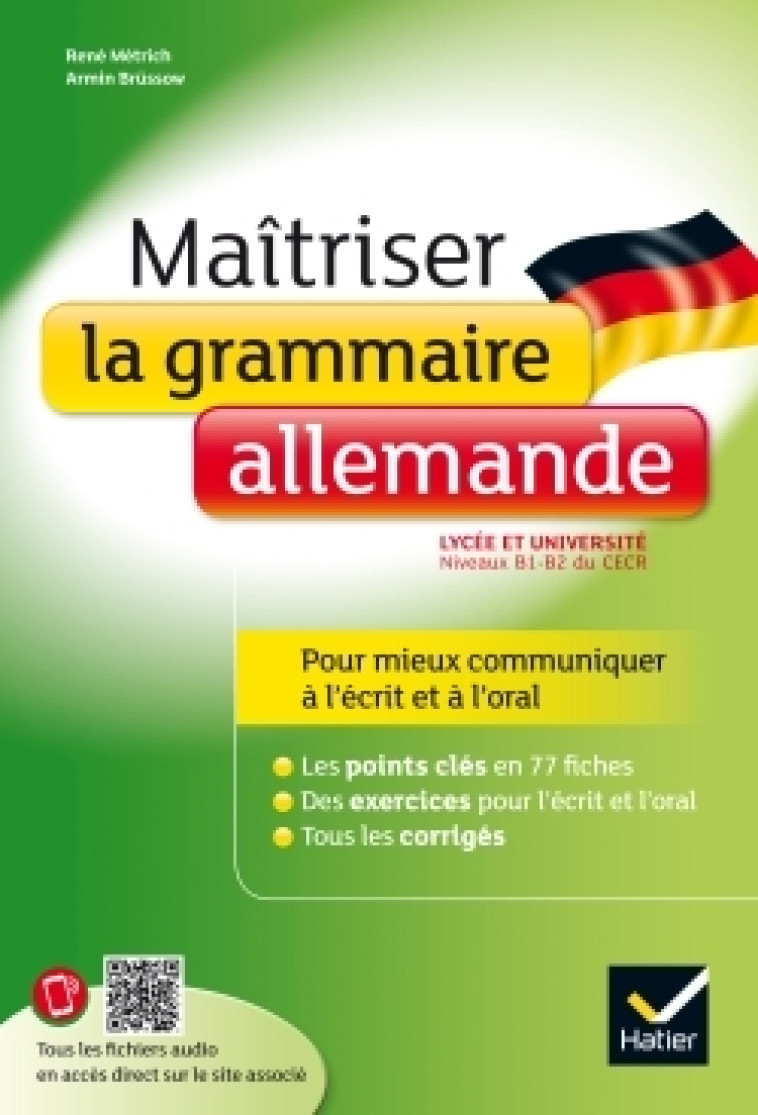 Maîtriser la grammaire allemande à l'écrit et à l'oral - Armin Brüssow - HATIER