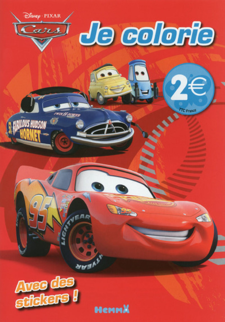 Cars Je colorie (Doc Hudson) Avec des stickers ! -  Collectif - HEMMA