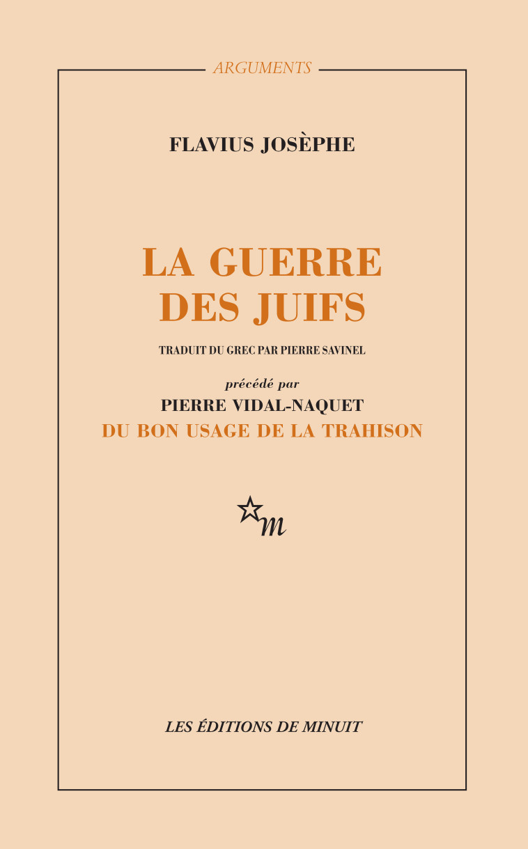 La guerre des juifs - Pierre Vidal-Naquet - MINUIT