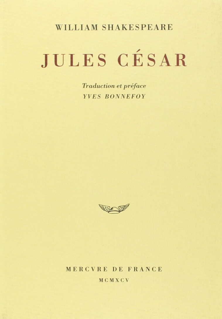 Jules César - William Shakespeare - MERCURE DE FRAN