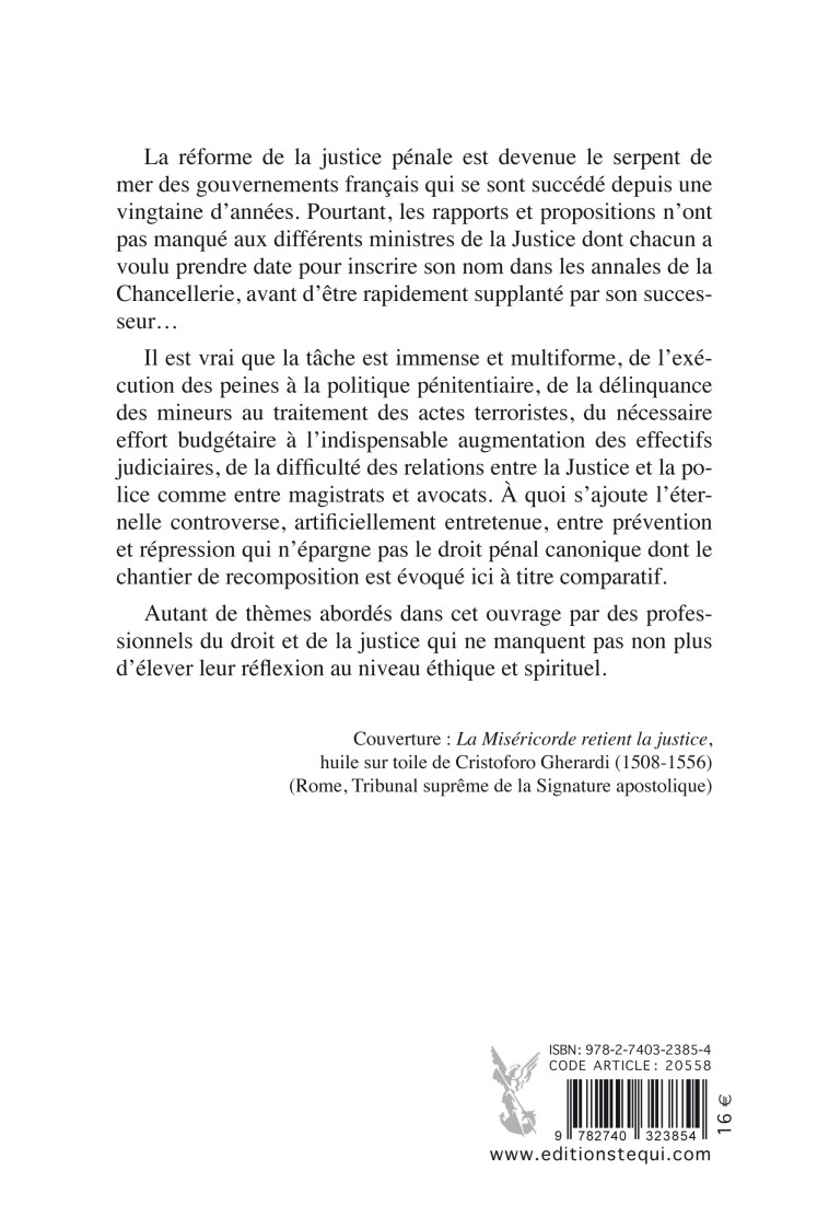 Réformer la justice pénale ? -  Collectif - TEQUI