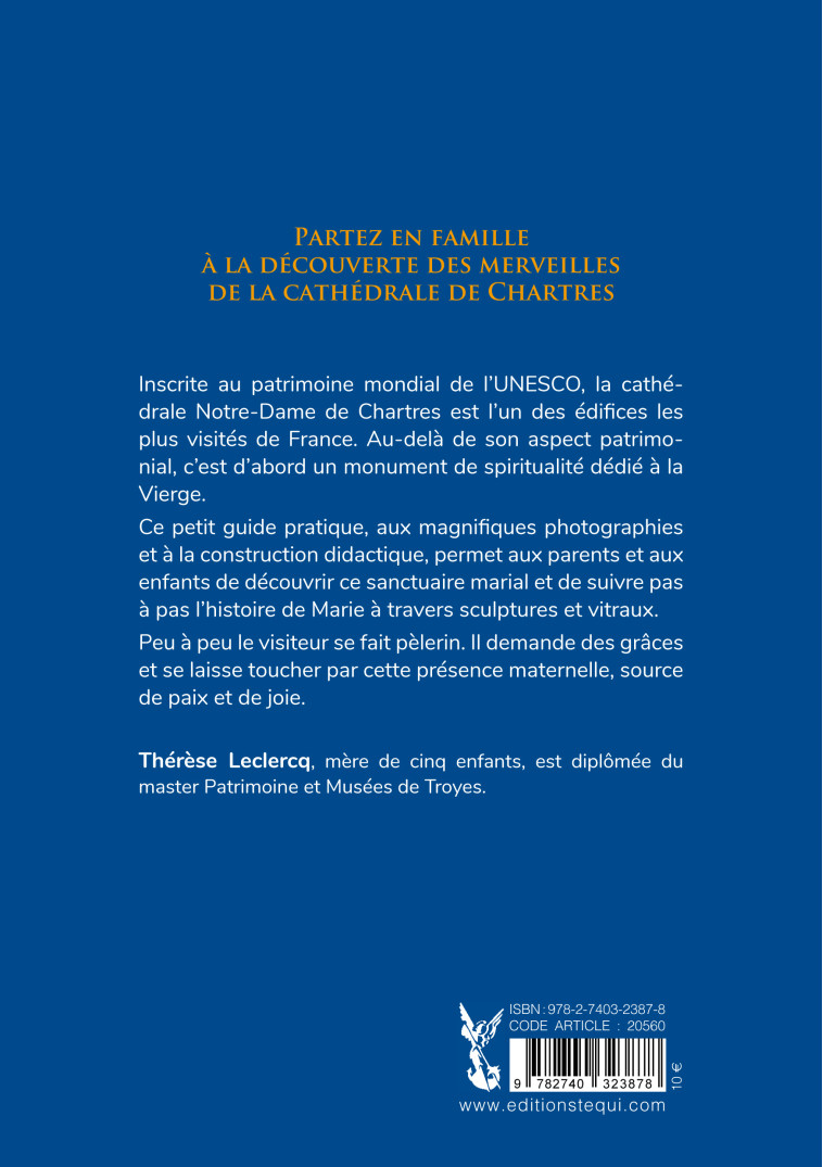 Chartres, sur les pas de Marie - Thérèse LECLERCQ - TEQUI