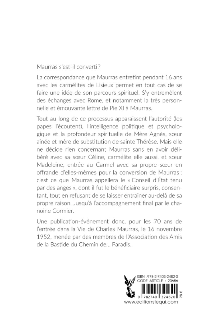 Un chemin de conversion - Charles Maurras - TEQUI