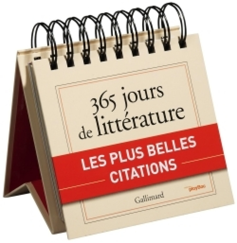 Calendrier - 365 jours de littérature avec Gallimard -  - PLAY BAC