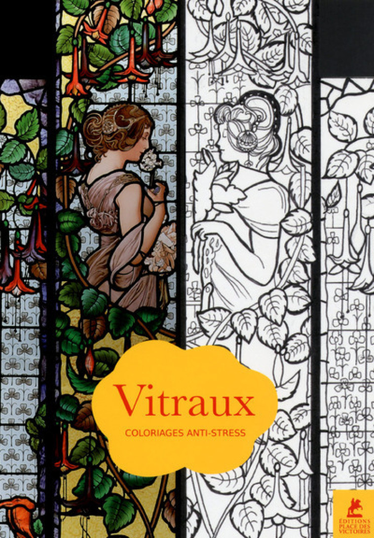 Vitraux - Coloriages anti-stress -  Collectif - PLACE VICTOIRES