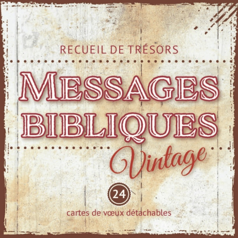 Messages bibliques vintage - recueil de mini-cartes à spirale - SEGOND 21 - MAISON BIBLE