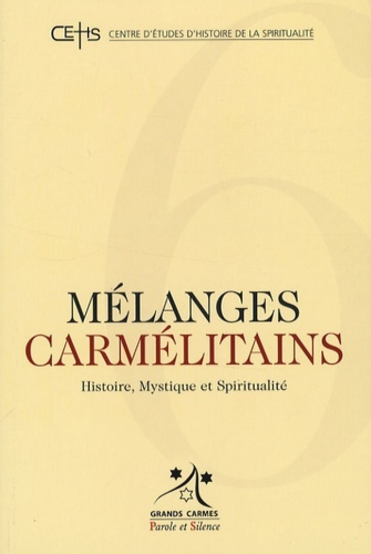 melanges carmelitains 6 -  Pere yves - PAROLE SILENCE