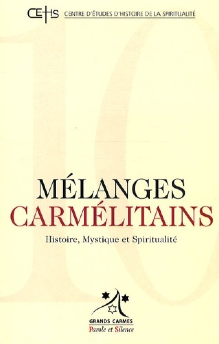 melanges carmelitains 10 -  Ichs - PAROLE SILENCE