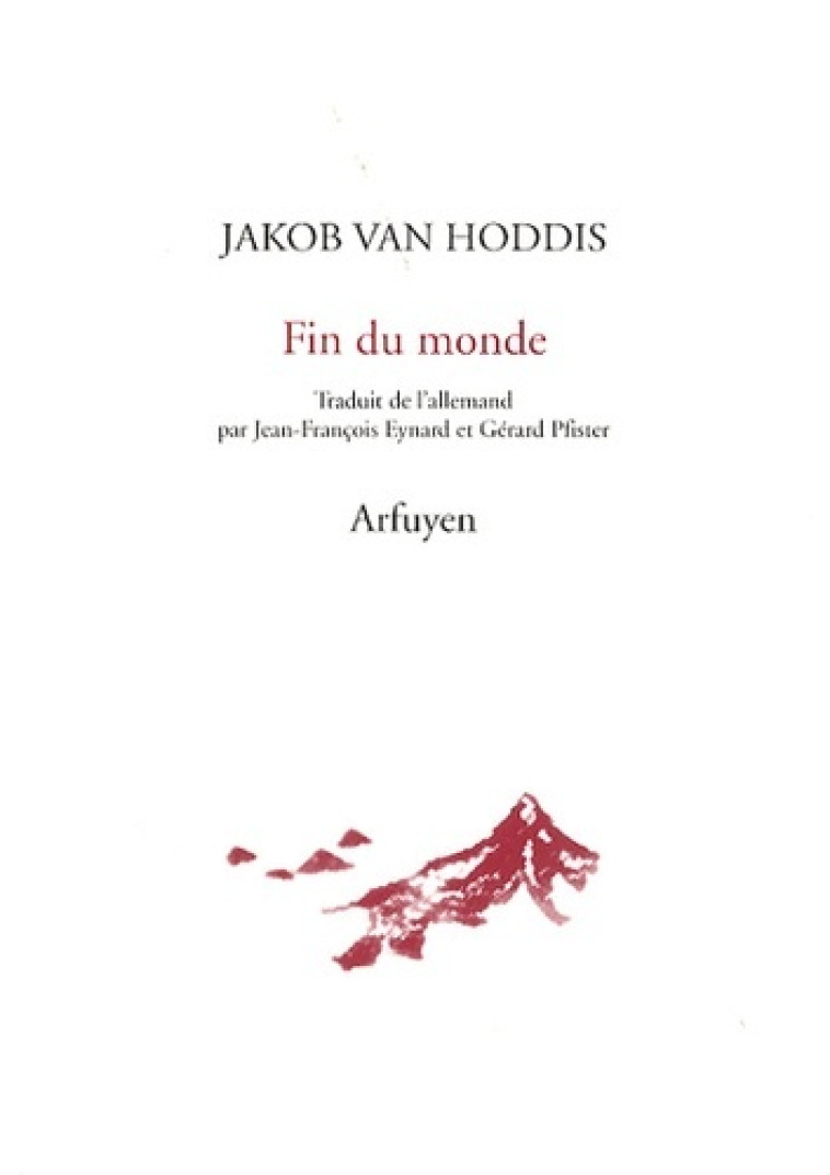 FIN DU MONDE - HODDIS J VAN - ARFUYEN