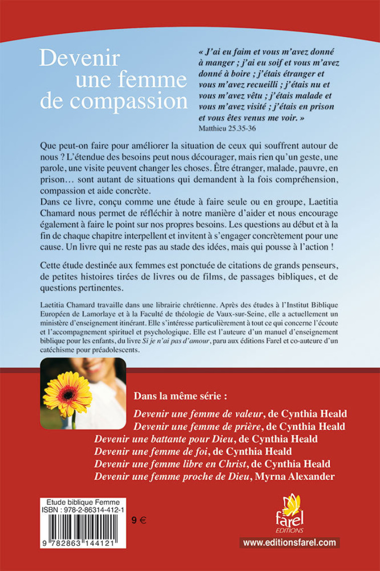 Devenir une femme de compassion - Laetitia Chamard - FAREL