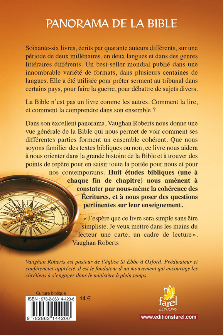 Panorama de la bible - Vaughan ROBERTS - FAREL