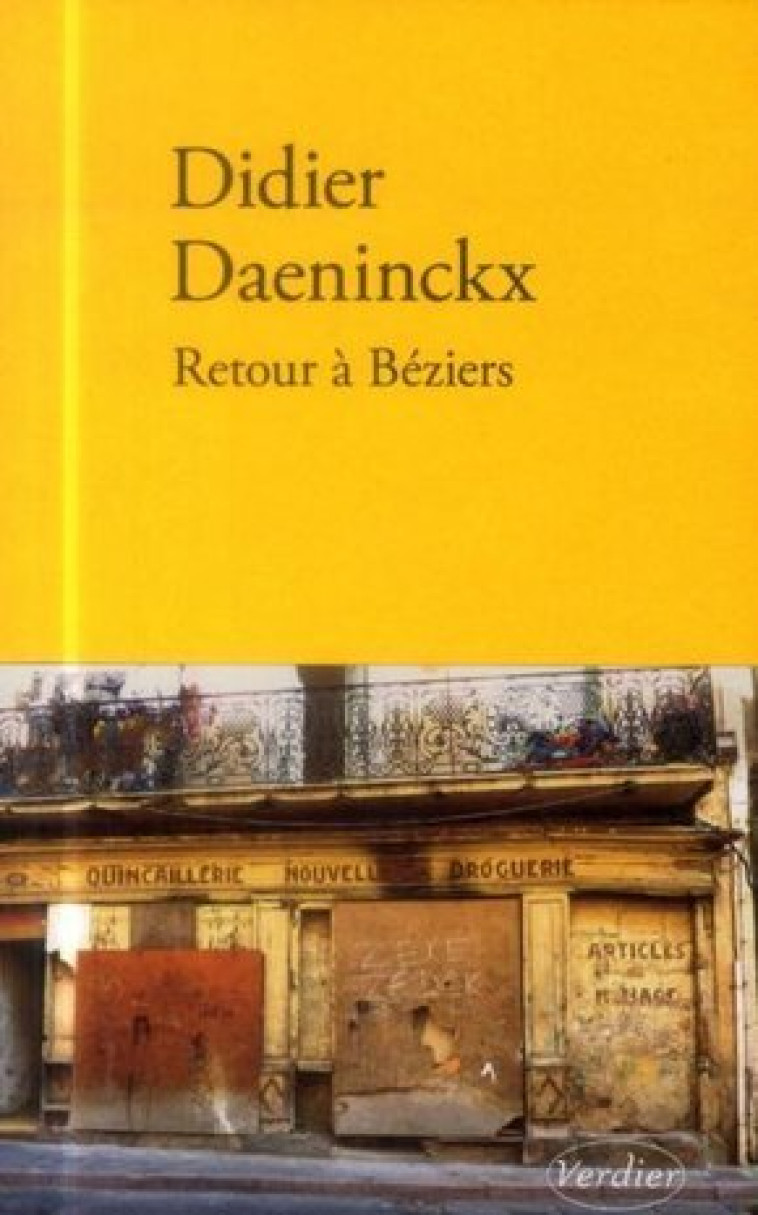 Retour à Béziers - Didier  Daeninckx - VERDIER