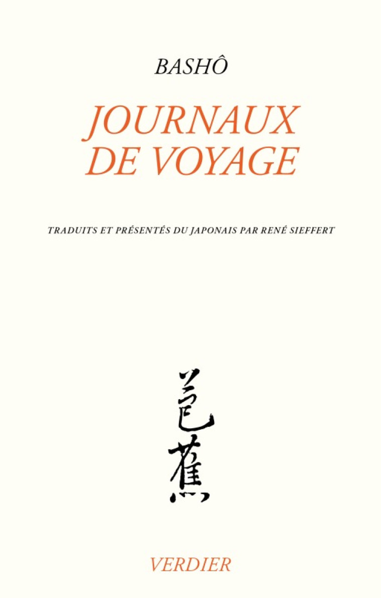 Journaux de voyage - Basho Matsuo - VERDIER