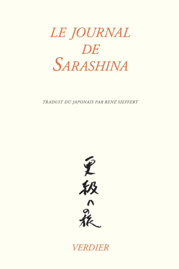 Le journal de Sarashina -  SARASHINA - VERDIER