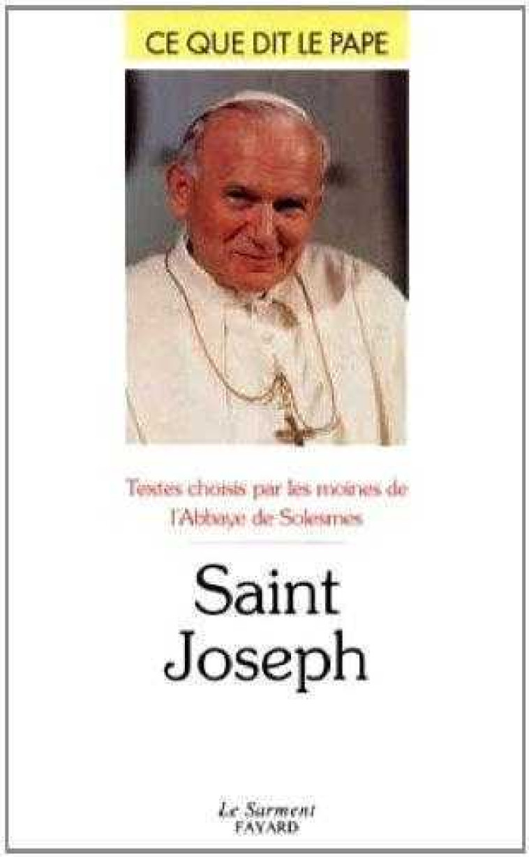 Saint Joseph - SOLESMES - JUBILE