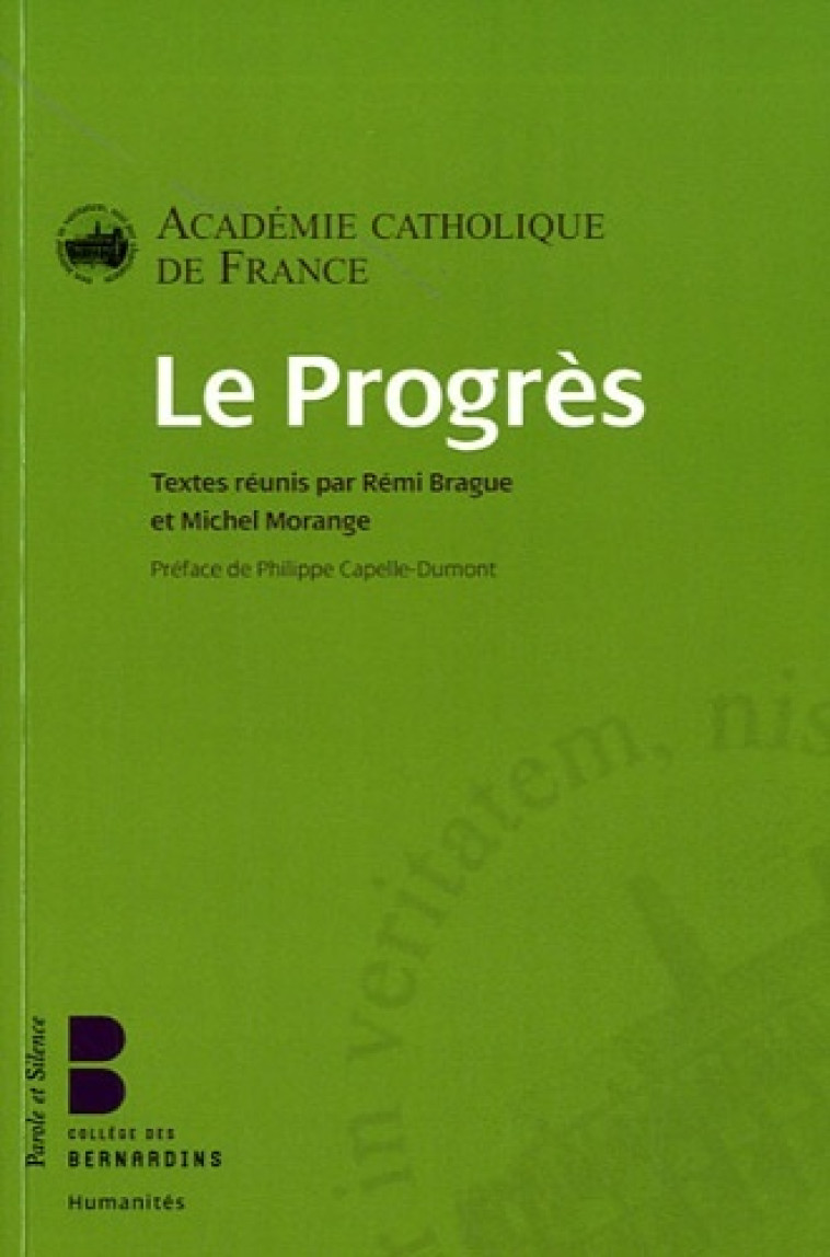 le progres -  Academie catholiq. - PAROLE SILENCE