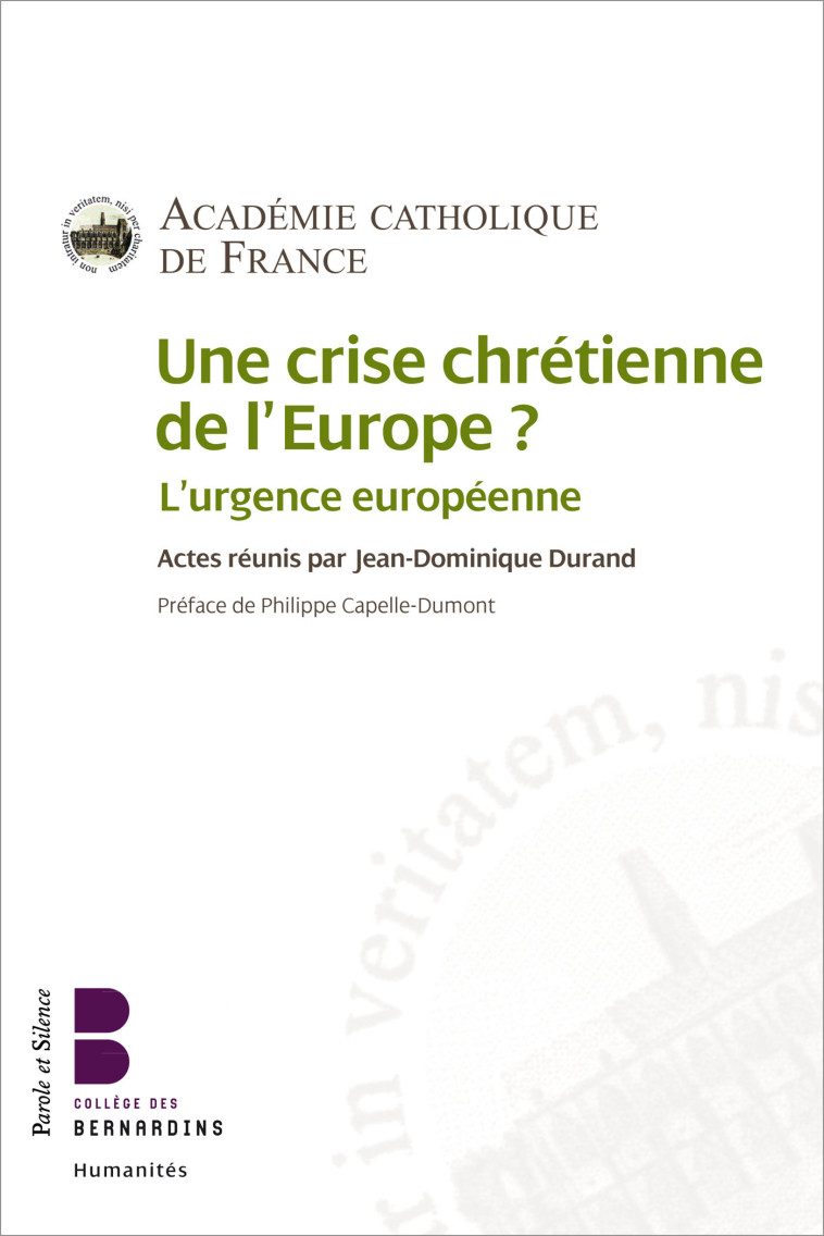 Une crise chretienne de l europe - Louise D Prusse - PAROLE SILENCE