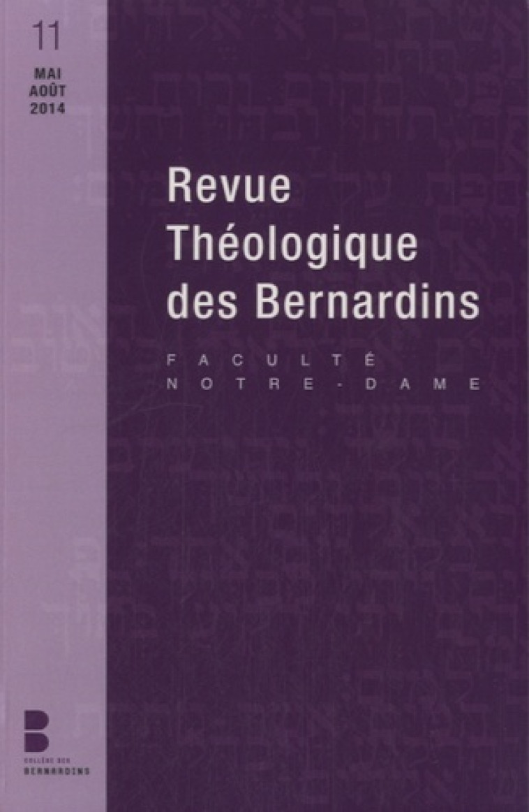 Revue theologique des bernardins n11 -  Collège des Bernardins - PAROLE SILENCE