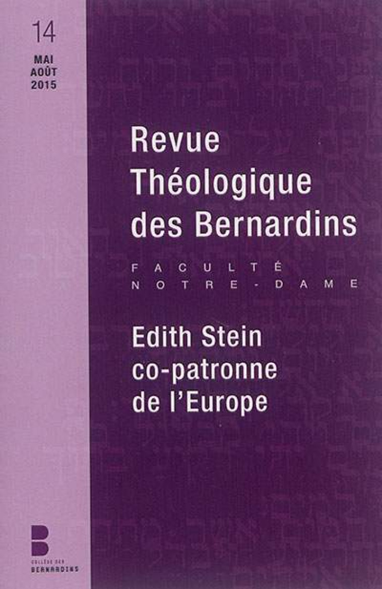 Revue theologique des bernardins n14 -  Collège des Bernardins - PAROLE SILENCE