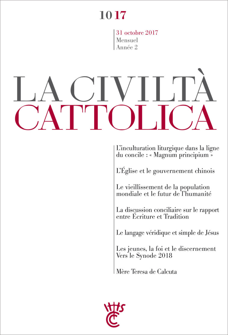 Civilta cattolica octobre 17 - Antonio Spadaro, sj - PAROLE SILENCE