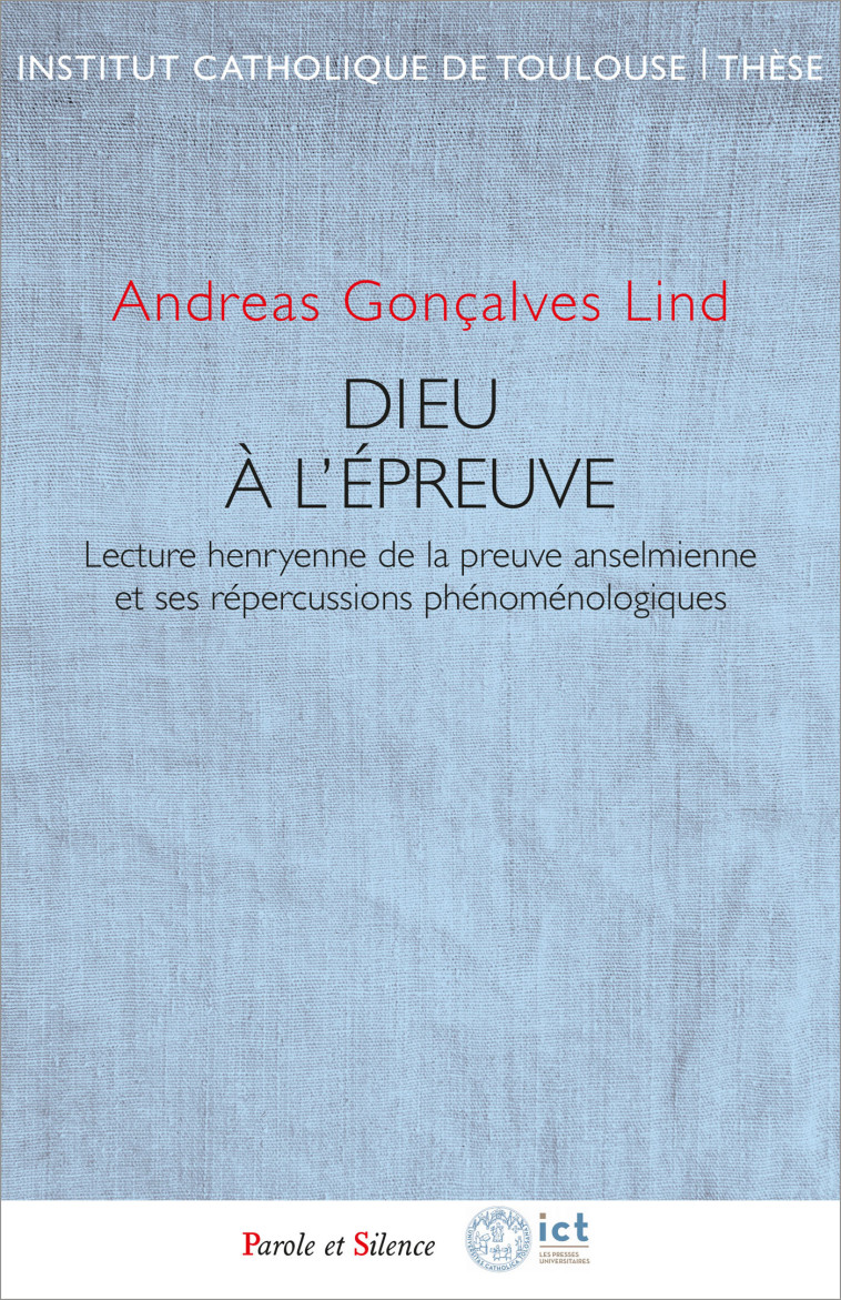 Dieu à l'épreuve - Andreas Lind - PAROLE SILENCE