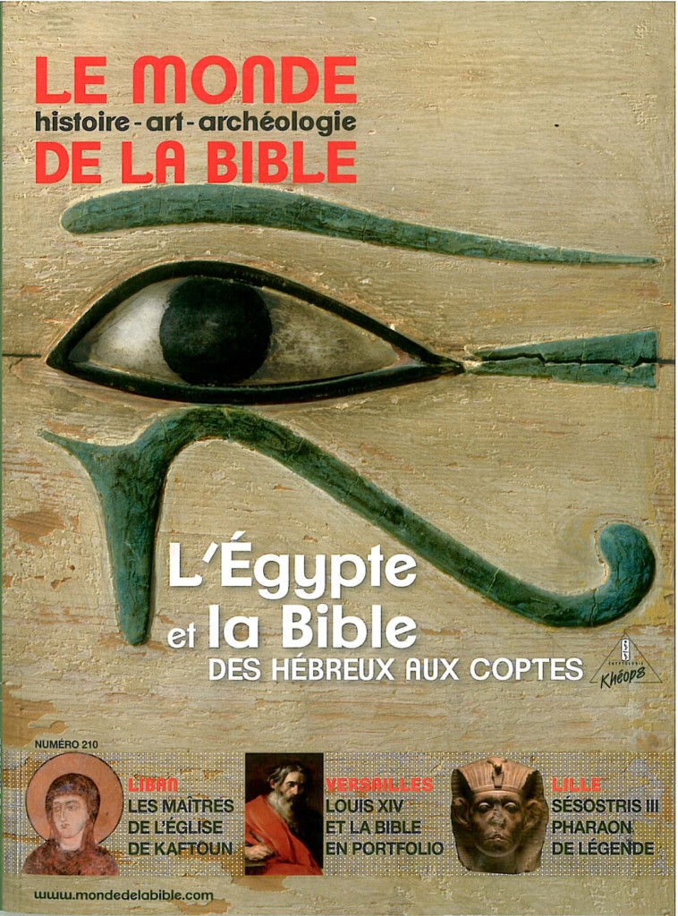 Monde de la bible 210 egypte - COLLECTIF - BAYARD PRESSE