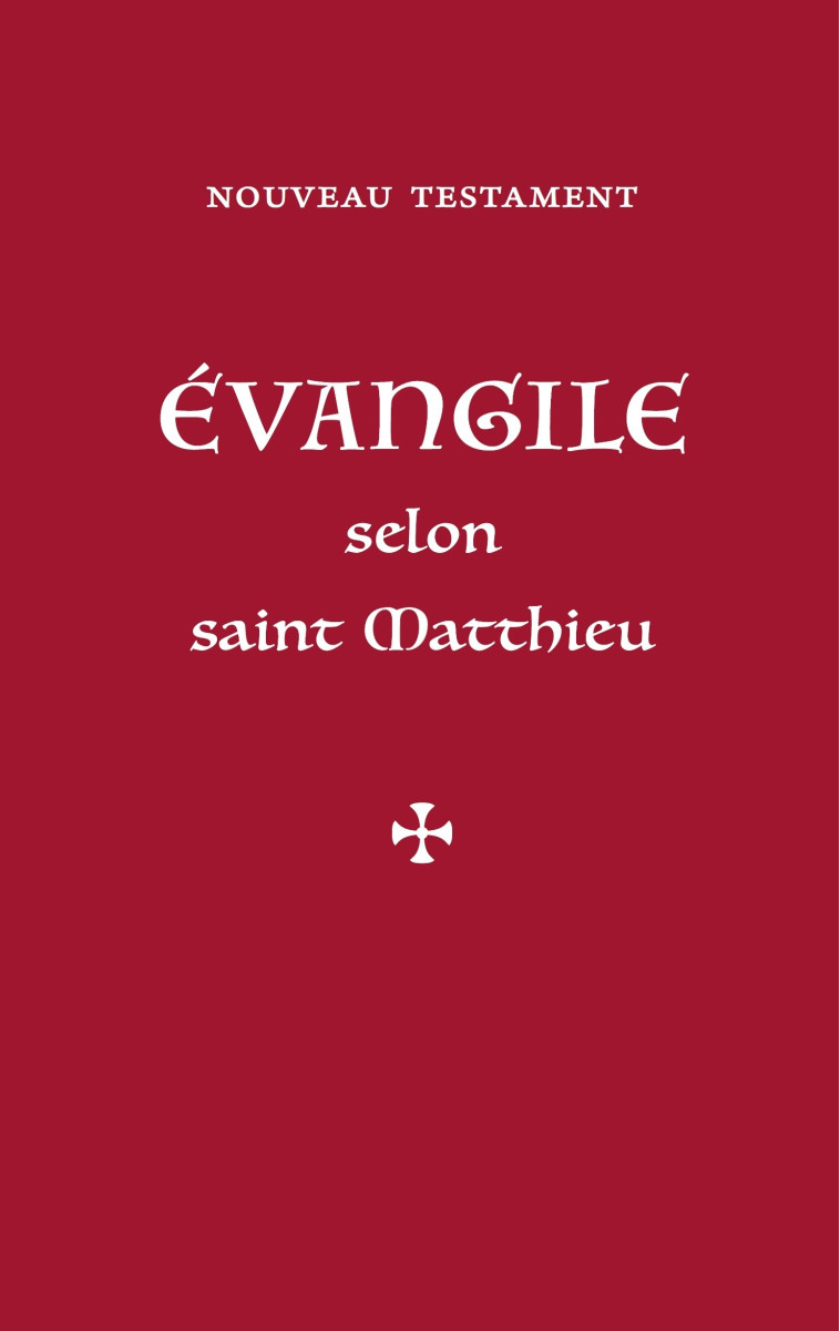 Évangile selon saint Matthieu - Saint Matthieu - QUENTIN MOREAU