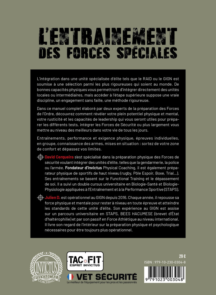 L'Entraînement des forces spéciales - David Cerqueira - ELLEBORE