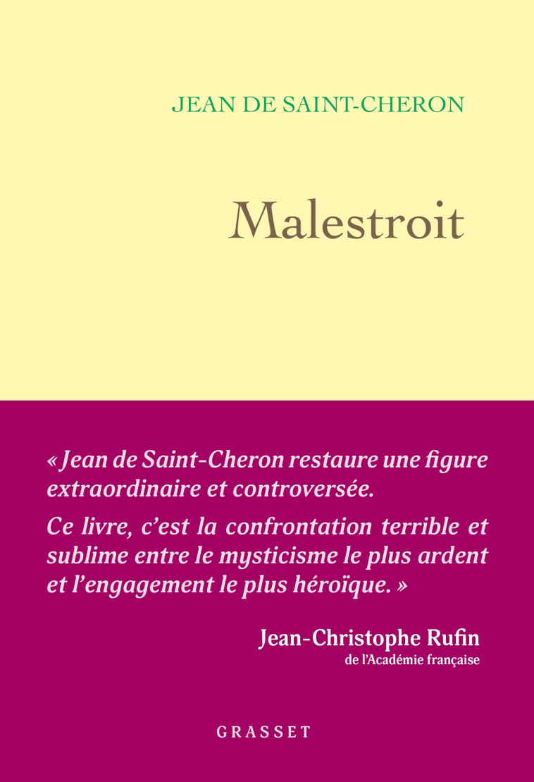 Malestroit - Jean Saint-Cheron - GRASSET